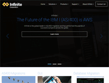 Tablet Screenshot of infinitecorporation.com